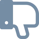 Thumbs Down SVG Icon